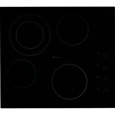 Hotpoint CRM641DC 60cm Frameless Ceramic Hob in Black